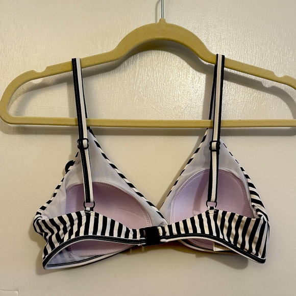 Nip Tuck Swimwear Black and White Stripe Bikini Set, Size 8 US - Picture 3 of 6